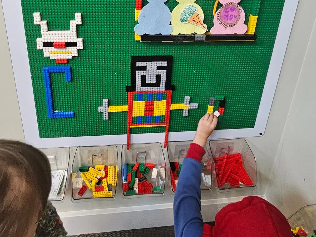 Students of different ages working together in the lab